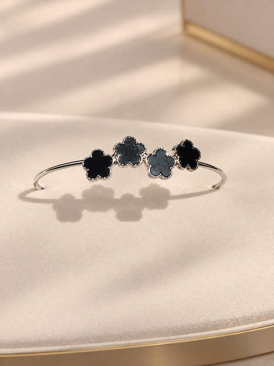 Black Clover Stainless Steel Bracelet
