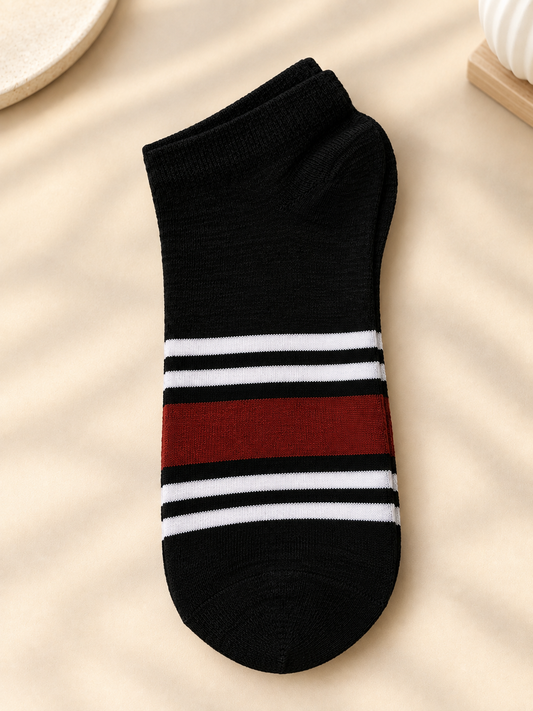 Men’s Striped Ankle Socks