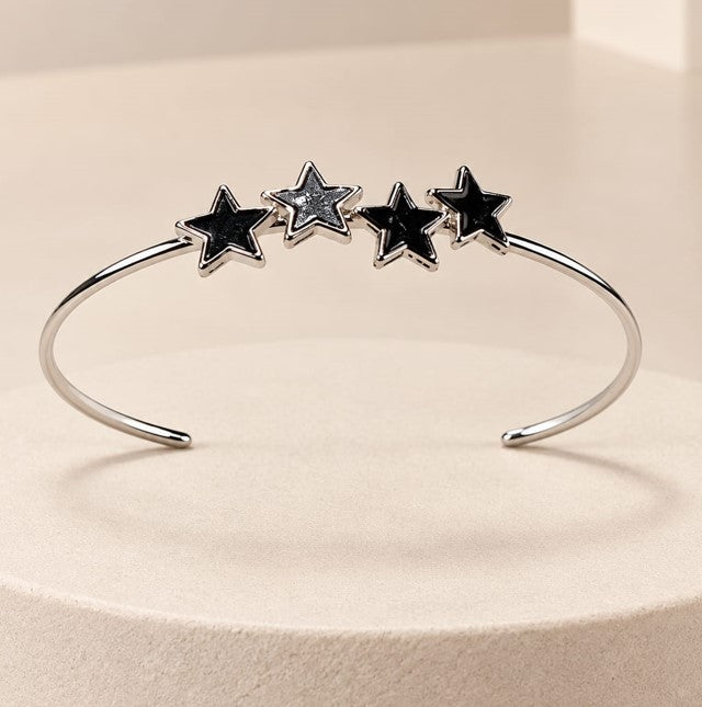 Black Star Cuff Bracelet
