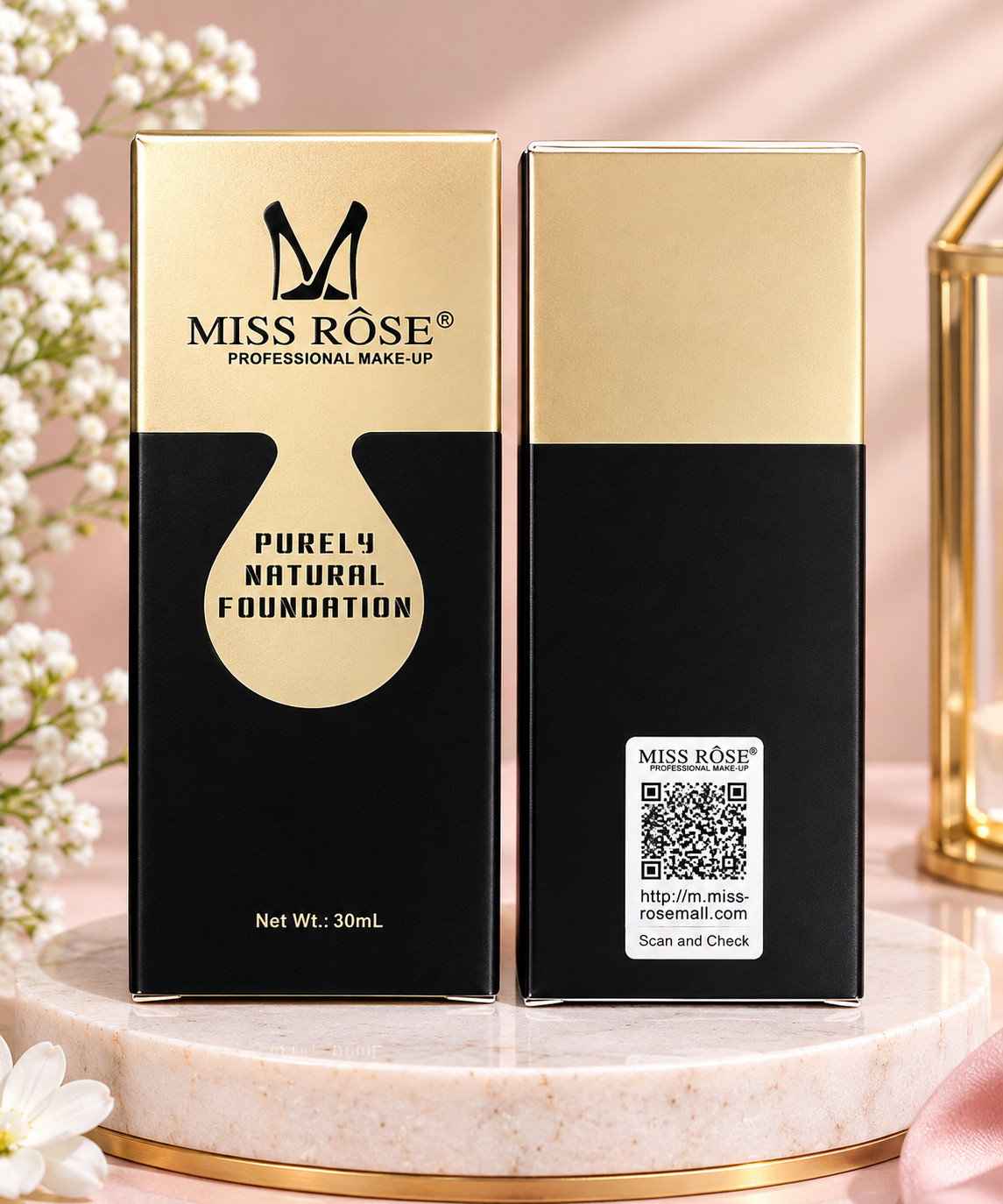 MISS RÔSE Purely Natural Foundation