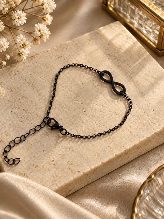 Black Infinity Bracelet